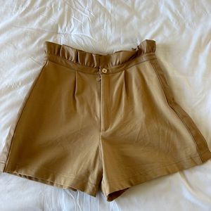 Emily McCarthy core collection black ruffle shorts size extra small